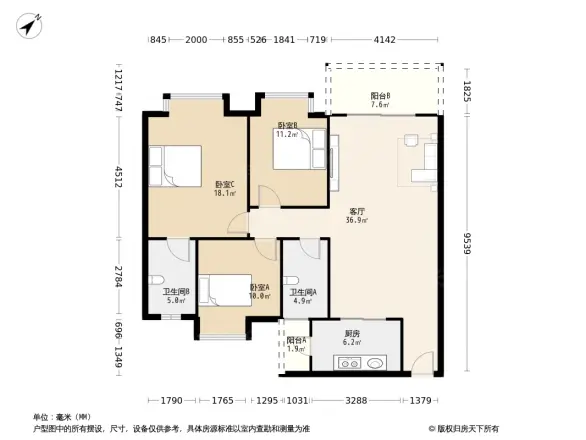 四季名苑户型图
