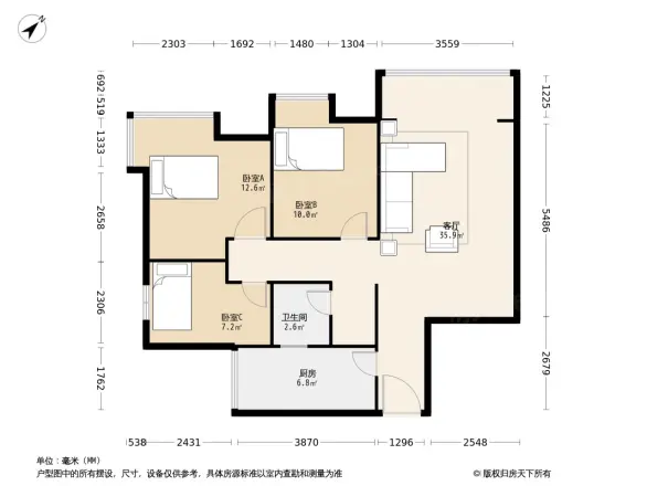 国栋南园二号户型图