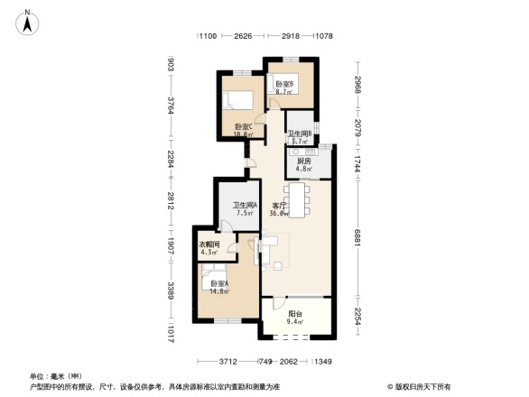 中芯花园户型图