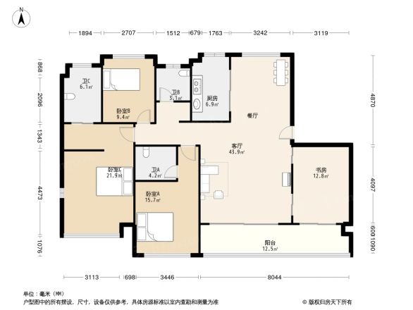 中交君玺户型图