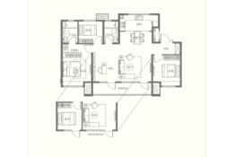 天一仁和珑樾一品4室2厅1厨2卫建面122.00㎡