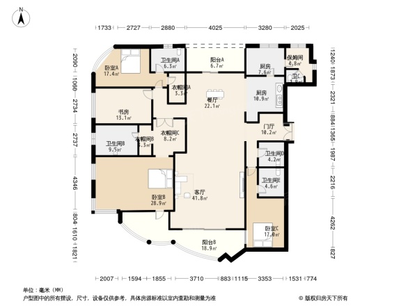 长沙华远华中心户型图图片