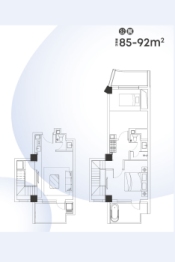 金融街·古泉小镇2室2厅1厨1卫建面85.00㎡