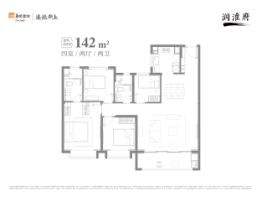 润淮府4室2厅1厨2卫建面142.00㎡