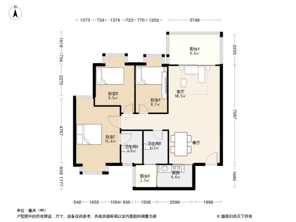 鸿馨园户型图