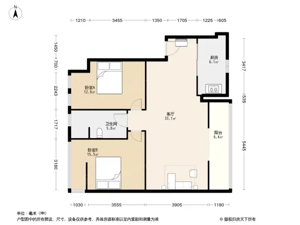 明信鹭湾户型图