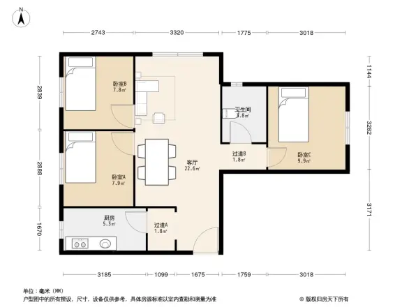 华远澜悦户型图