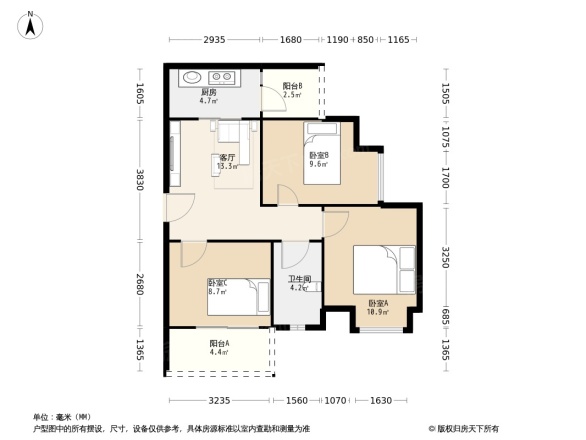 福星惠誉汉阳城户型图