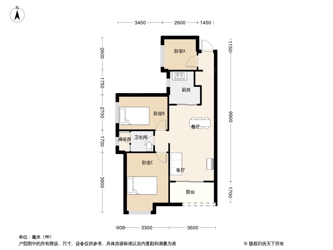 户型图1/2