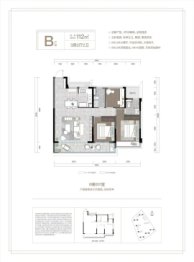 望湖3室2厅1厨2卫建面112.00㎡