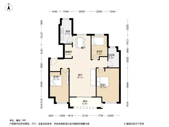 万科美的璞悦山户型图