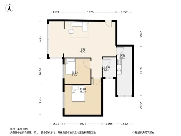 礼嘉白马小区户型图