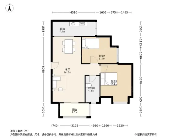 福星惠誉汉阳城户型图