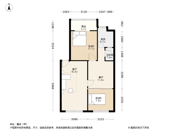 青羊小区(成都)户型图