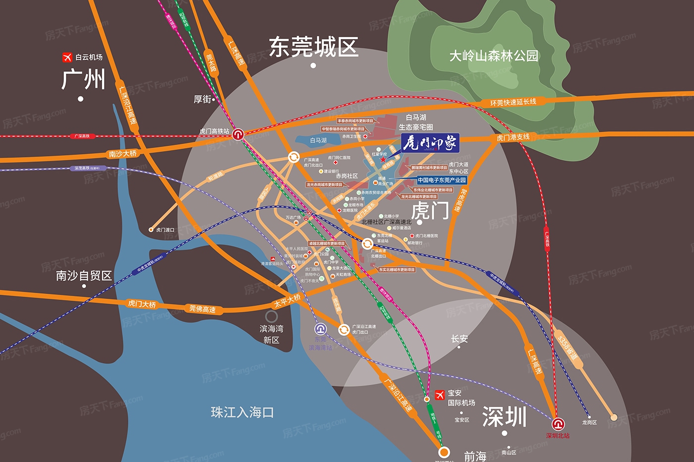 虎门印象交通图