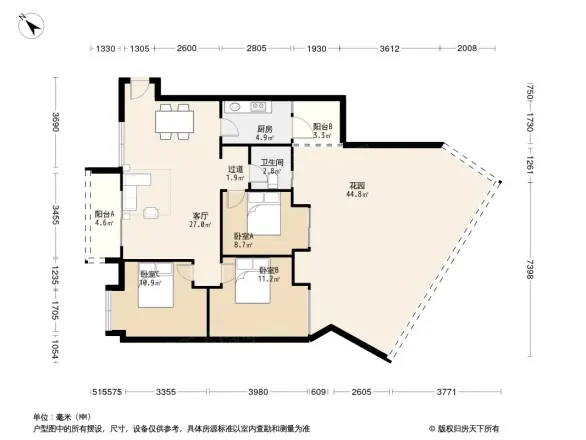 北新上锦户型图
