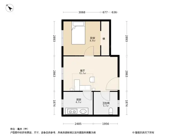 福星惠誉国际城二期户型图