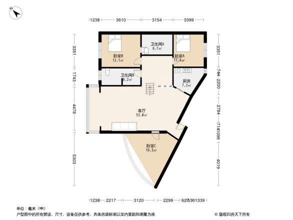 潮蓉花园户型图