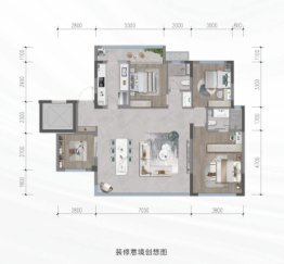 首开金地·鹭鸣北湖4室2厅1厨2卫建面138.00㎡