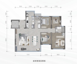 首开金地·鹭鸣北湖4室2厅1厨2卫建面143.00㎡