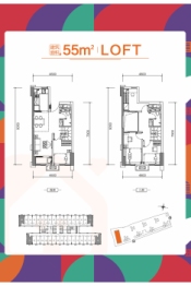 美的招商·东樾·蜜越4室2厅1厨2卫建面55.00㎡