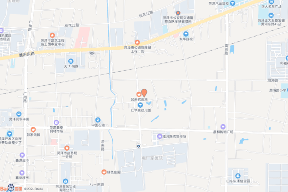 牡丹区东城办事处太原东路以东、规划支路以南、天香西交通图