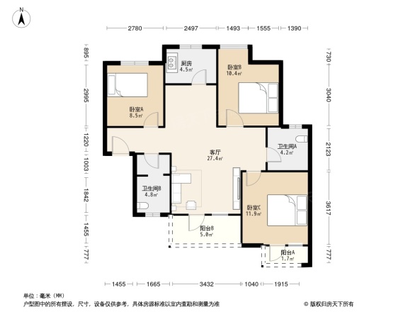 彩云理想城户型图