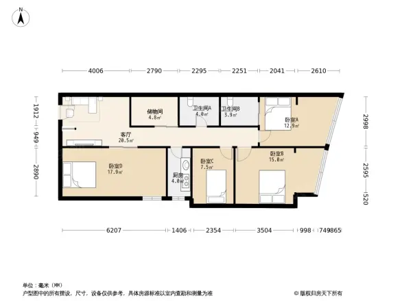 蓝宝石大厦户型图