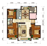 建面134.62三室两厅两卫