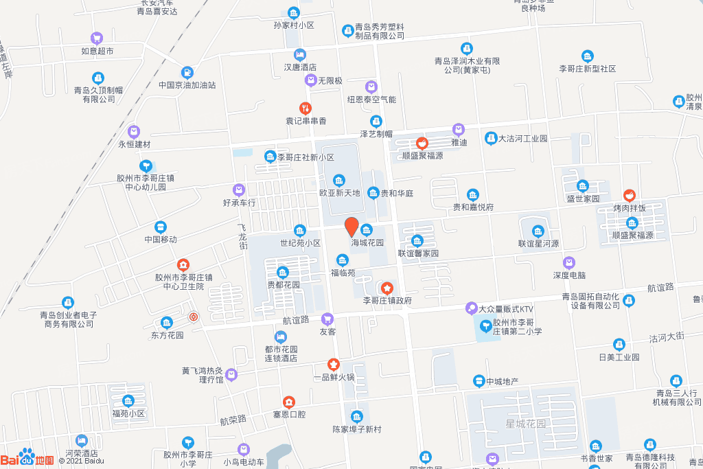 青岛胶州李哥庄镇地图图片