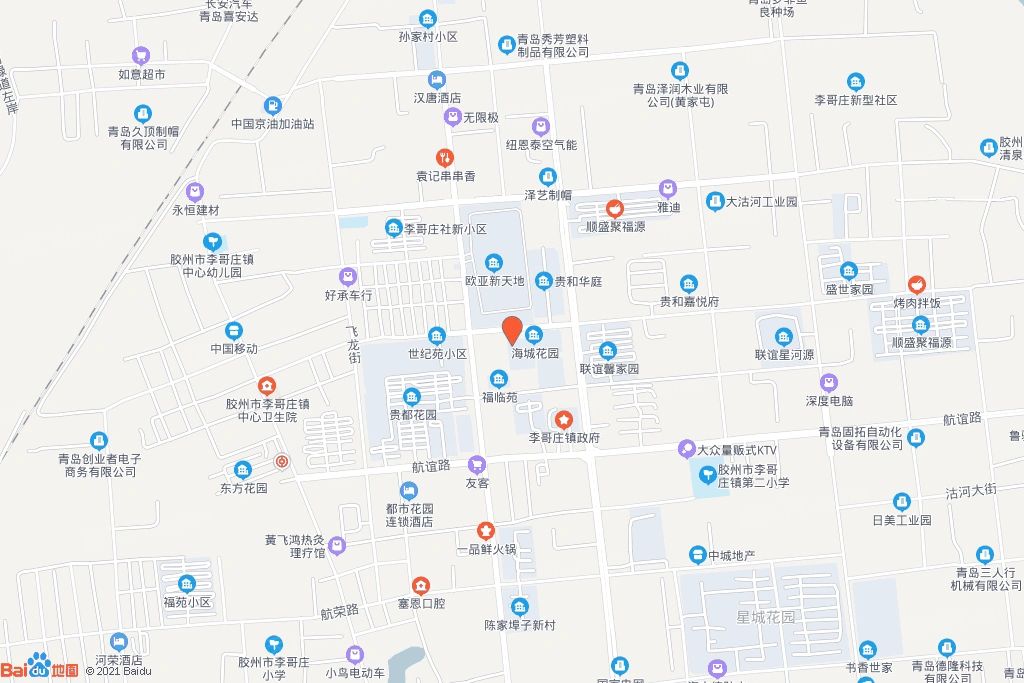 李哥庄镇北八路南侧,东三路东侧