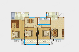 丽華苑3室2厅1厨2卫建面128.00㎡