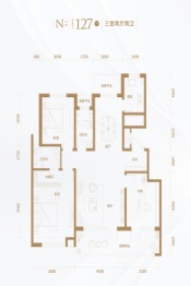 红树·长河湾3室2厅1厨2卫建面127.00㎡