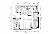 陕建唐沣壹号院166㎡户型