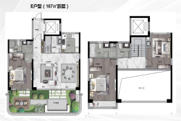 韩城和園3室2厅1厨3卫建面187.00㎡