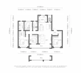 浐灞旭辉·国宸府4室2厅1厨2卫建面167.0㎡