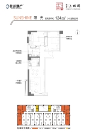 佳龙上林驿2室2厅1厨1卫建面124.00㎡