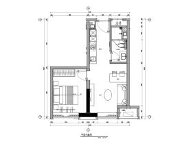 天荟公寓1室1厅1厨1卫建面52.00㎡