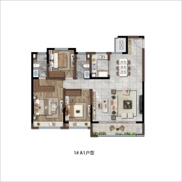 新城时光印象3室2厅1厨2卫建面138.00㎡