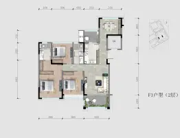 双凤桥TOD·凤舞七里3室2厅1厨2卫建面147.00㎡