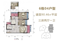 逸翠龙湾6栋04户型