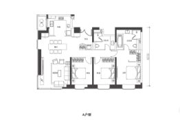 雅颂台3室2厅1厨2卫建面177.00㎡