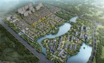 建业·香湖小镇鸟瞰图