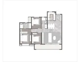 电建地产·泷悦长安·3室2厅1厨2卫建面130.0㎡