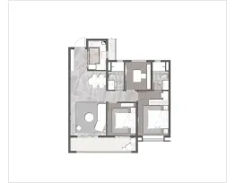 电建地产·泷悦长安·3室2厅1厨2卫建面108.0㎡