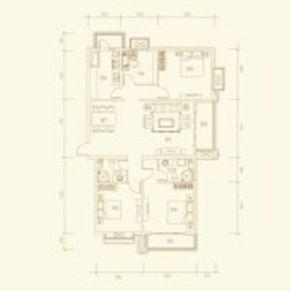 国力花园五期4室2厅1厨2卫建面188.81㎡