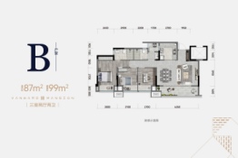 保利雲璟3室2厅1厨2卫建面99.00㎡