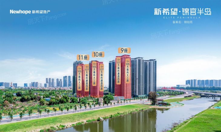 新希望锦官半岛实景图