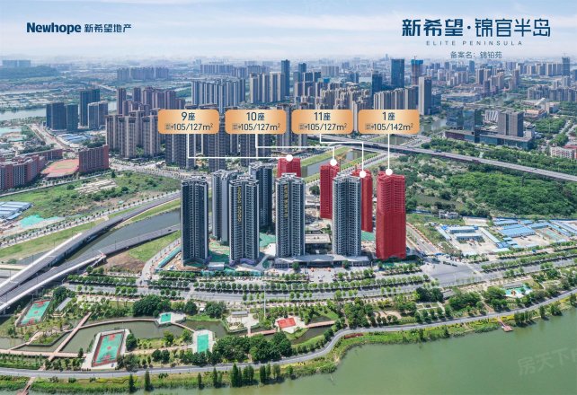 新希望锦官半岛实景图