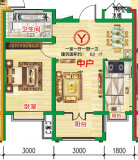 府东恒隆公馆1室1厅1卫1厨